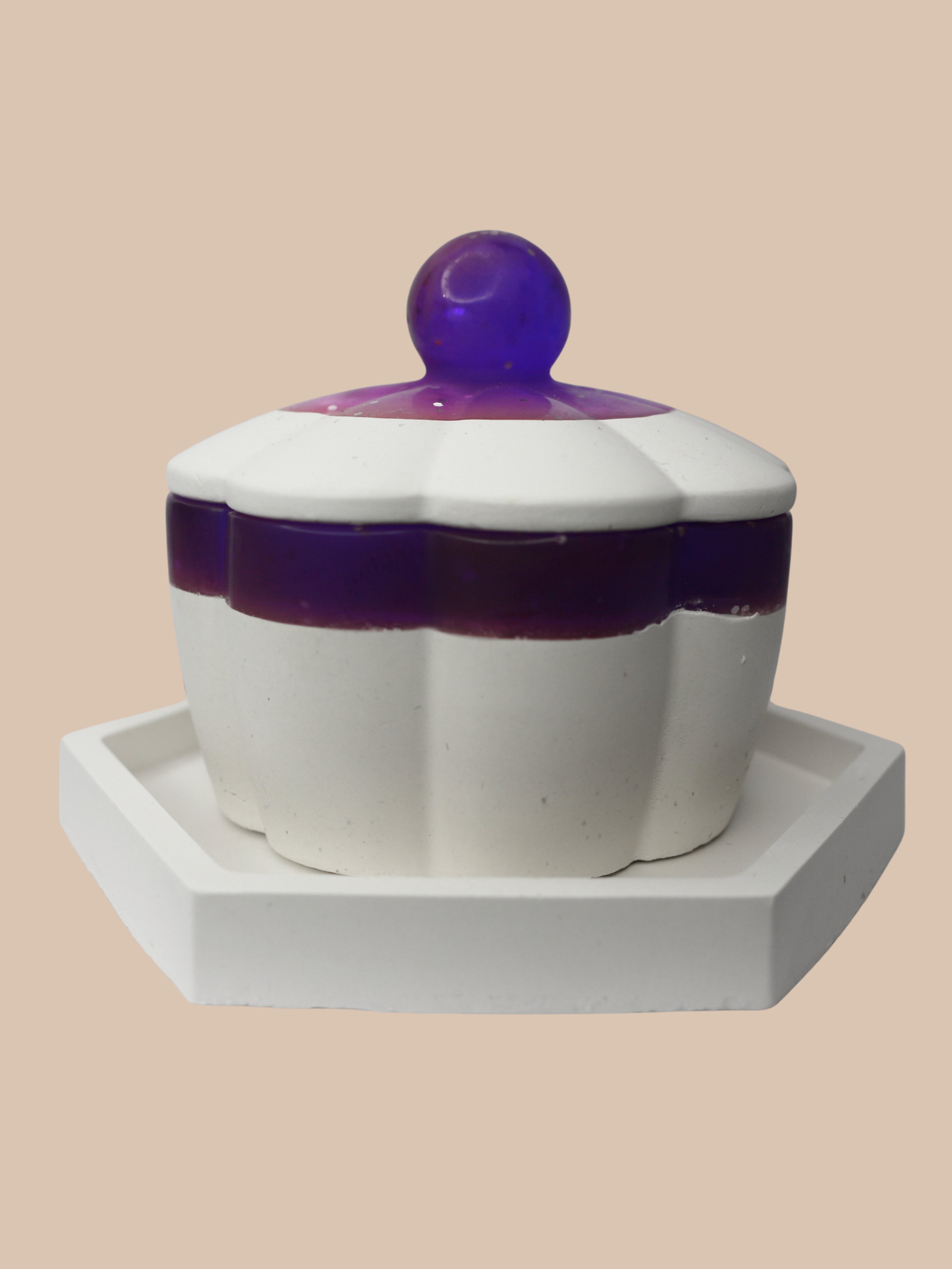 Multipurpose Fancy Jar + 3 scented tealight candles