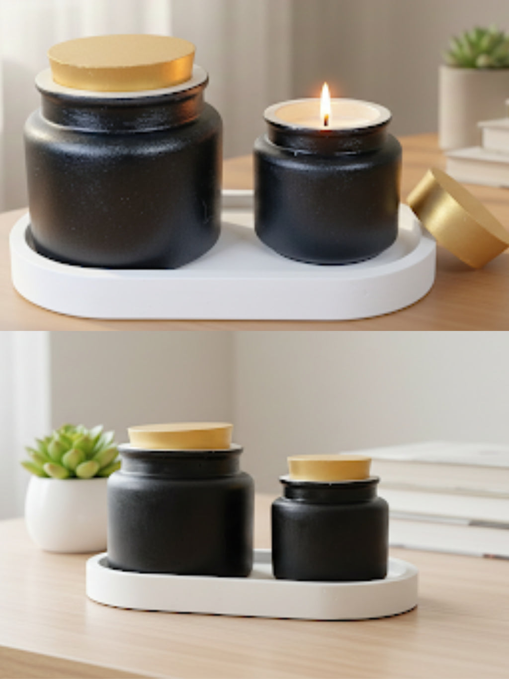 2 Gläser Duftkerzen